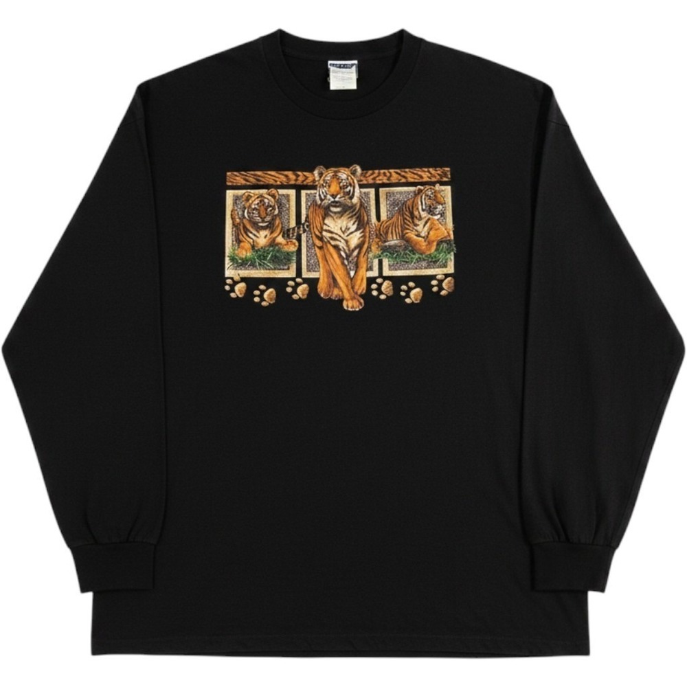 Vintage Jerseys Sweatshirt Women's XL Black Crewneck Graphic Pullover Top